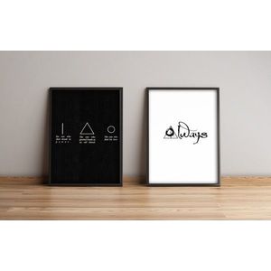 Set 2 tablouri decorative, Alpyros, 2PYSCT-011, 36x51 cm, MDF/PVC imagine