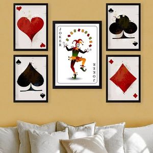 Set 5 tablouri decorative, SET_065, Lulu, 24x29 cm/34x44 cm, plastic imagine