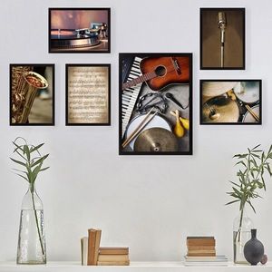 Set 6 tablouri decorative, SET_103, Lulu, 24x29 cm/24x44 cm, plastic imagine