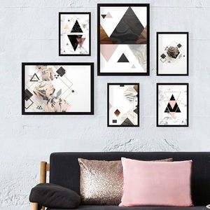 Set 6 tablouri decorative, SET_049, Lulu, 24x29 cm/24x44 cm, plastic imagine