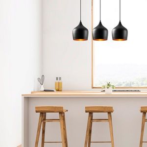 Lustra, Tatum, 584TTM1397, Metal, Negru imagine
