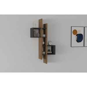 Raft de perete Emse, Asse Home, 53.8x19.6x108 cm, natural/antracit imagine