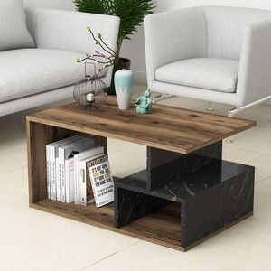 Masuta de cafea Arte, Mezza, 90x42x54 cm, maro/negru imagine
