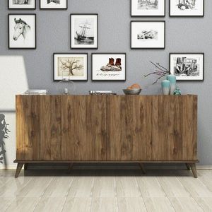 Bufet inferior Elegante, Mezza, 180x45x80.8 cm, maro imagine