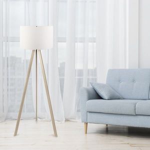 Lampadar, AYD-1523, Insignio, 38 x 140 cm, 1 x E27, 60W, alb/maro imagine