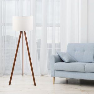 Lampadar, AYD-1528, Insignio, 38 x 140 cm, 1 x E27, 60W, alb/maro imagine