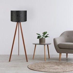 Lampadar, AYD-1540, Insignio, 38 x 140 cm, 1 x E27, 60W, negru/maro imagine