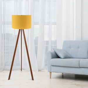 Lampadar, AYD-1565, Insignio, 38 x 140 cm, 1 x E27, 60W, galben/maro imagine