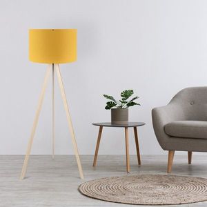 Lampadar, AYD-1566, Insignio, 38 x 140 cm, 1 x E27, 60W, galben/crem imagine