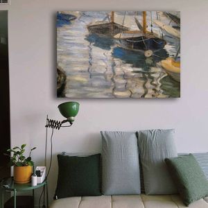 Tablou decorativ, 70100MONET028, Canvas, Lemn, Multicolor imagine