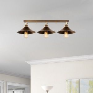 Lustra, Berceste - N-661, Alby, 80 x 24 x 17 cm, 3 x E27, 40W, aramiu antic imagine