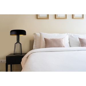 Lampa de masa, Fellini - MR-123, Alby, 36 x 57 cm, 2 x E27, 40W, negru/auriu imagine