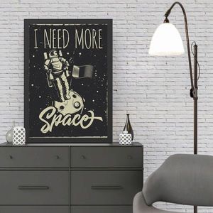 Tablou decorativ, Space (40 x 55), MDF , Polistiren, Multicolor imagine