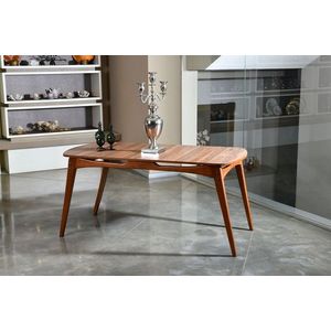 Masa, Vow Chair, Touch 998VOW1706, 160 x 75 x 80 cm, lemn de carpen, maro imagine