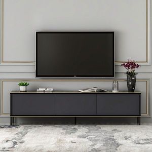 Comoda TV, Inarch, Imaj, 180 x 45.2 x 35 cm, pal melaminat, antracit imagine