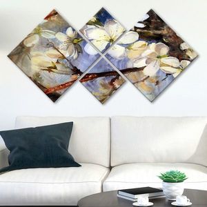 Set 4 tablouri decorative, 4MDF100398421, MDF, Imprimat UV, Multicolor imagine