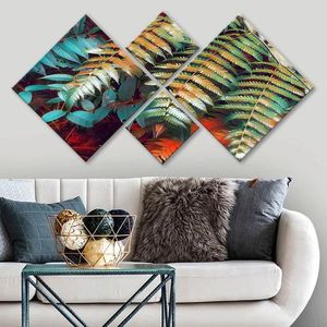 Set 4 tablouri decorative, 4MDF1021993279, MDF, Imprimat UV, Multicolor imagine