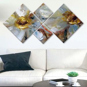 Set 4 tablouri decorative, 4MDF1037163169, MDF, Imprimat UV, Multicolor imagine