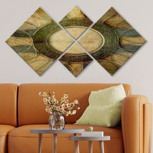 Set 4 tablouri decorative, 4MDF1047595, MDF, Imprimat UV, Multicolor imagine