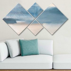 Set 4 tablouri decorative, 4MDF1053177428, MDF, Imprimat UV, Multicolor imagine