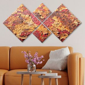 Set 4 tablouri decorative, 4MDF1081098, MDF, Imprimat UV, Multicolor imagine