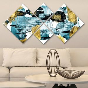 Set 4 tablouri decorative, 4MDF1082869937, MDF, Imprimat UV, Multicolor imagine