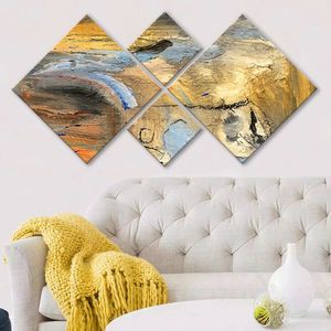 Set 4 tablouri decorative, 4MDF1119024503, MDF, Imprimat UV, Multicolor imagine