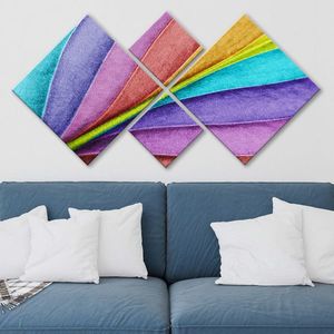 Set 4 tablouri decorative, 4MDF112306427, MDF, Imprimat UV, Multicolor imagine