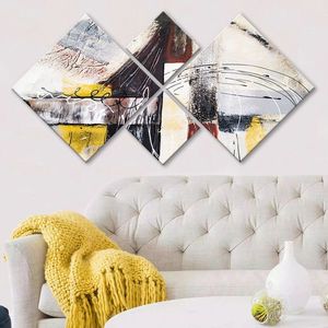 Set 4 tablouri decorative, 4MDF1188699853, MDF, Imprimat UV, Multicolor imagine