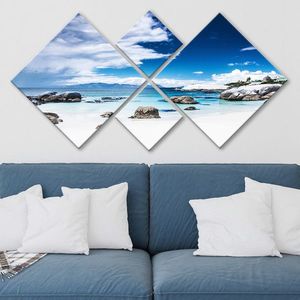Set 4 tablouri decorative, 4MDF134052698, MDF, Imprimat UV, Multicolor imagine