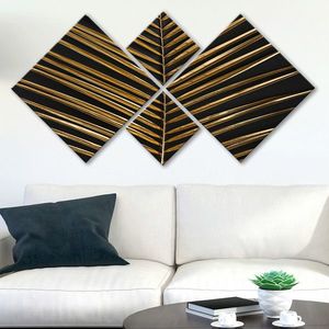 Set 4 tablouri decorative, 4MDF1363417871, MDF, Imprimat UV, Multicolor imagine