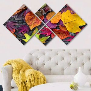 Set 4 tablouri decorative, 4MDF151501832, MDF, Imprimat UV, Multicolor imagine