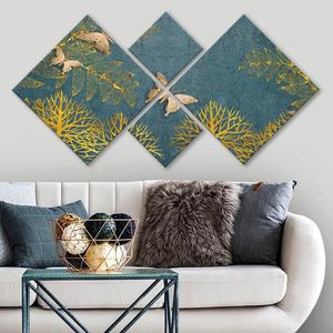 Set 4 tablouri decorative, 4MDF1572194062, MDF, Imprimat UV, Multicolor imagine