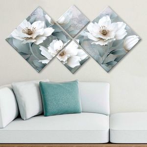 Set 4 tablouri decorative, 4MDF1608769768, MDF, Imprimat UV, Multicolor imagine