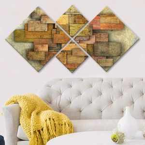 Set 4 tablouri decorative, 4MDF176097158, MDF, Imprimat UV, Multicolor imagine