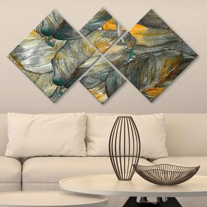 Set 4 tablouri decorative, 4MDF1814223770, MDF, Imprimat UV, Multicolor imagine