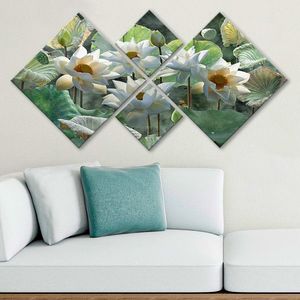 Set 4 tablouri decorative, 4MDF1823659058, MDF, Imprimat UV, Multicolor imagine