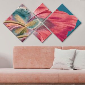 Set 4 tablouri decorative, 4MDF1826561, MDF, Imprimat UV, Multicolor imagine