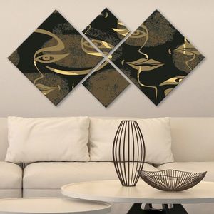 Set 4 tablouri decorative, 4MDF1837910977, MDF, Imprimat UV, Multicolor imagine