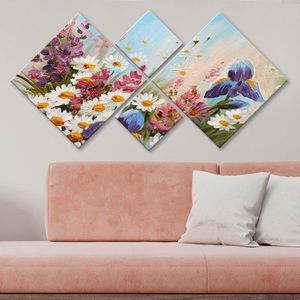 Set 4 tablouri decorative, 4MDF184119419, MDF, Imprimat UV, Multicolor imagine
