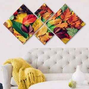 Set 4 tablouri decorative, 4MDF1844594797, MDF, Imprimat UV, Multicolor imagine
