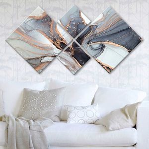 Set 4 tablouri decorative, 4MDF1855007509, MDF, Imprimat UV, Multicolor imagine