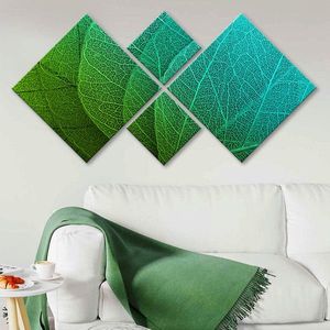 Set 4 tablouri decorative, 4MDF189835769, MDF, Imprimat UV, Multicolor imagine