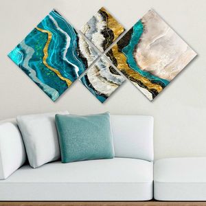 Set 4 tablouri decorative, 4MDF19589560391, MDF, Imprimat UV, Multicolor imagine