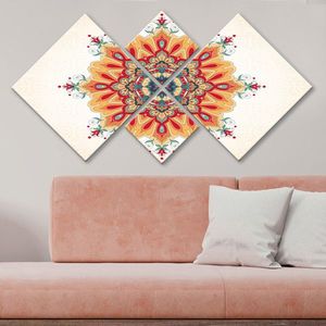 Set 4 tablouri decorative, 4MDF196876571, MDF, Imprimat UV, Multicolor imagine