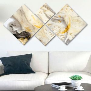 Set 4 tablouri decorative, 4MDF2032515, MDF, Imprimat UV, Multicolor imagine