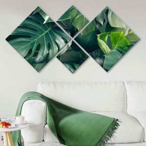 Set 4 tablouri decorative, 4MDF2294549, MDF, Imprimat UV, Multicolor imagine