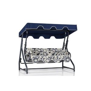 Balansoar de gradina 3 locuri, Clara, Olea 6, Metal, Multicolor imagine