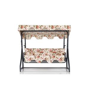 Balansoar de gradina 3 locuri, Clara, Olea 10, Metal, Multicolor imagine