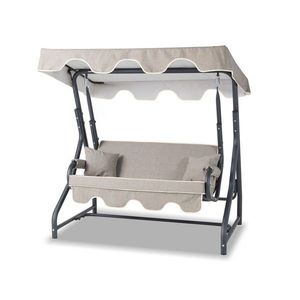 Balansoar de gradina 2 locuri, Clara, Morus, 170x170x110 cm, Metal, Antracit / Gri imagine